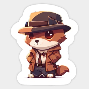 Cute pet, funny pet, boss pet, pirate pet, gangster pet, lovely pet. Sticker